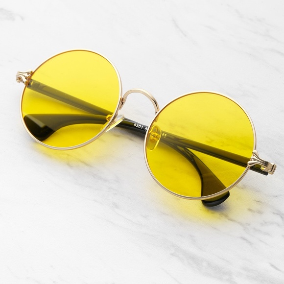 NWT Two Tone Frame Round Sunglasses - Picture 3 of 6